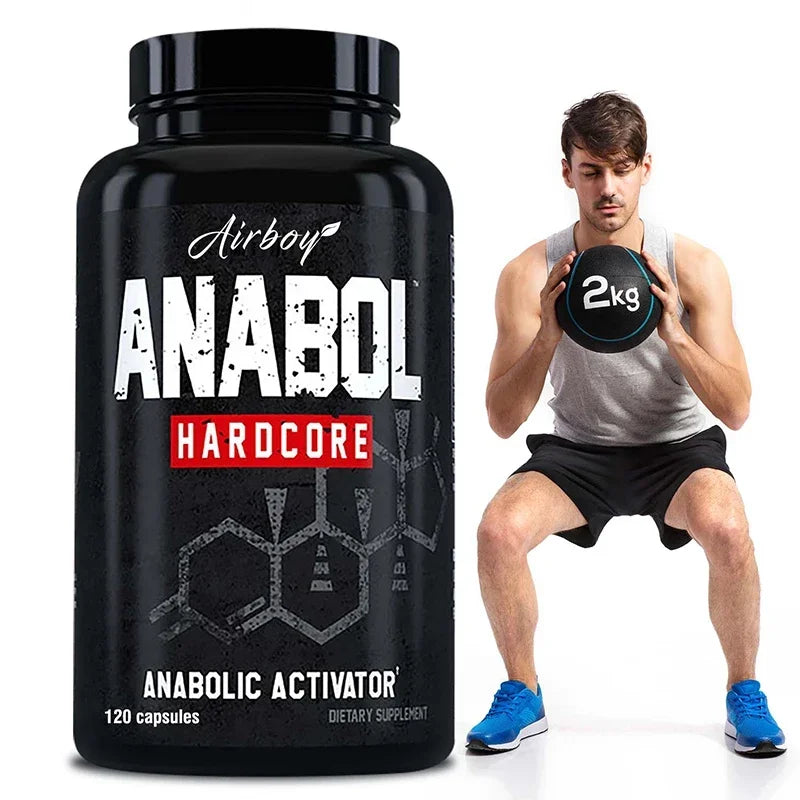 Anabol Hardcore – 120 Capsules | Natural Anabolic Support for Muscle Growth, Abs Enhancement & Post-Workout Recovery