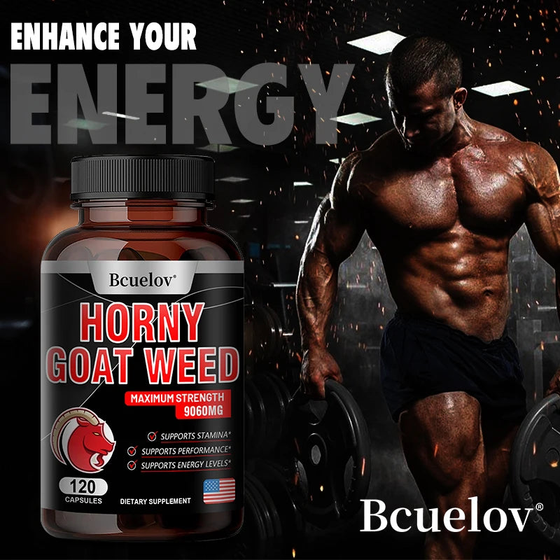 Horny Goat Weed – 120 Capsules | Energy, Strength & “Extra Stamina” Support