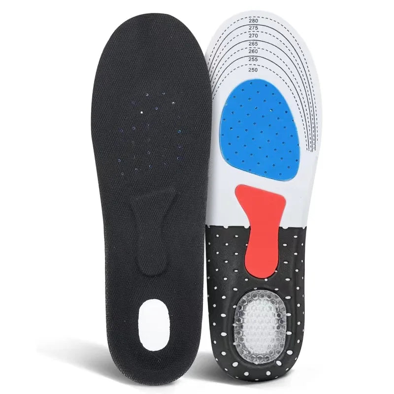 Orthopedic Insoles for Man Women Memory Foam Cushion Gel Insole Silicone Arch Support Pads Sport Shoe Pad Soft Running Insert