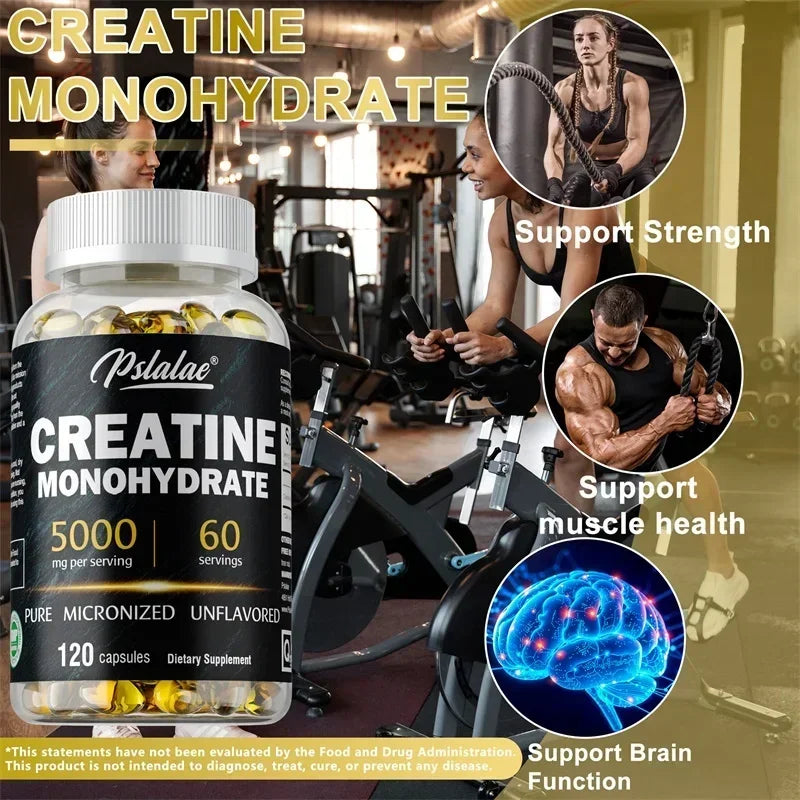 Creatine Monohydrate - Supports Muscle Health, Promote Workout Recovery, Build Muscle, Relieves Fatigue, Improves Performance