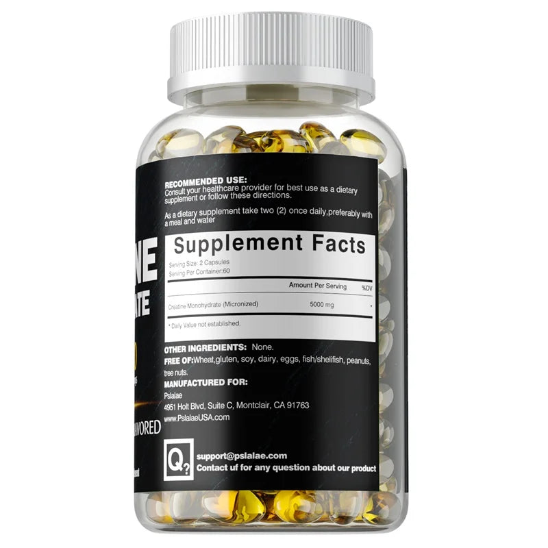 Creatine Monohydrate - Supports Muscle Health, Promote Workout Recovery, Build Muscle, Relieves Fatigue, Improves Performance