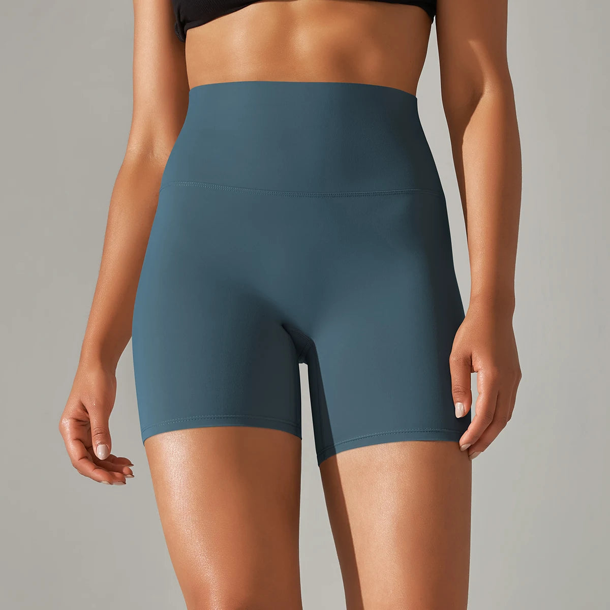 Women Sports Short Yoga Shorts High Waist Breathable Soft Fitness Tight Women Yoga Legging Shorts Cycling Athletic Gym Shorts