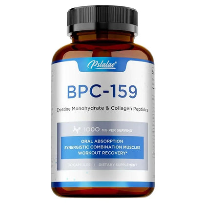 BPC-159 Peptide Capsules – Creatine & Collagen Blend for Muscle Recovery, Bone & Joint Support with Magnesium