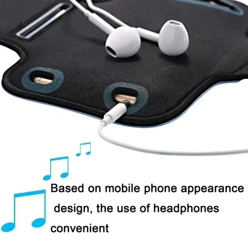 5.5inch Outdoor Sports Mobile Phone Armband Smartphone Key Holder Gym Running Phone Bag Arm Band Cases for Samsung iPhone Holder