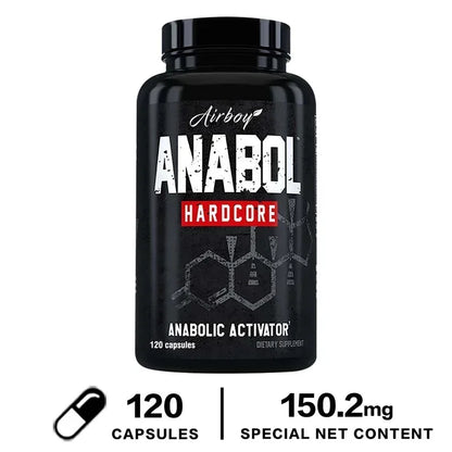 Anabol Hardcore – 120 Capsules | Natural Anabolic Support for Muscle Growth, Abs Enhancement & Post-Workout Recovery