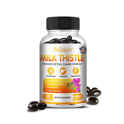 Milk Thistle Liver Cleanse – Detox, Repair & Immune Support | 120 Capsules