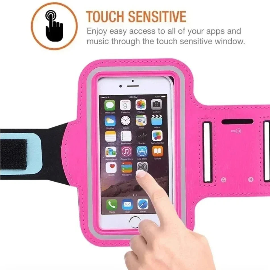 5.5inch Outdoor Sports Mobile Phone Armband Smartphone Key Holder Gym Running Phone Bag Arm Band Cases for Samsung iPhone Holder