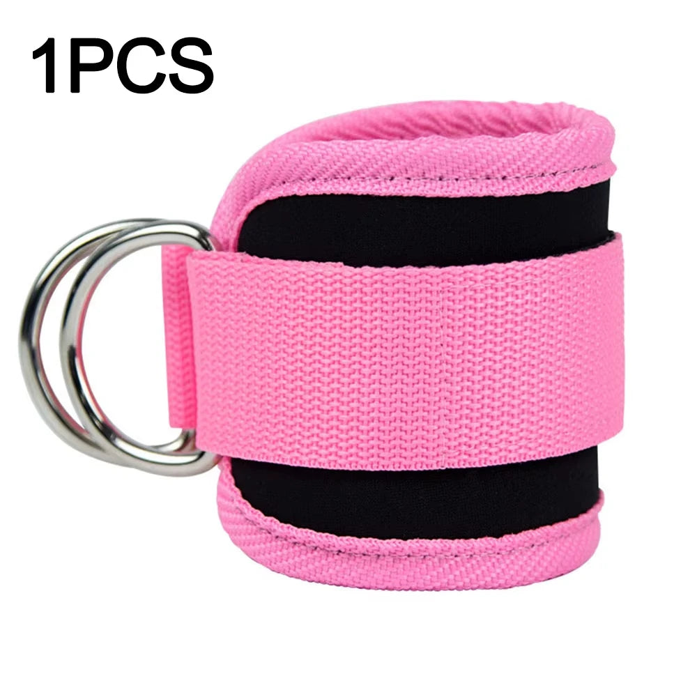 Ankle Straps Double D-Ring Cuffs Ankle Weight Leg Training Brace Support Sport Abductors Adjustable Foot Support Padded
