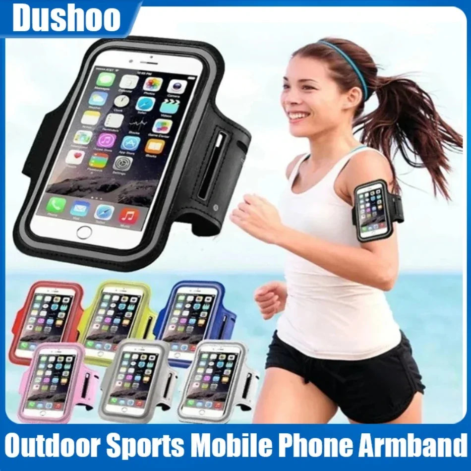 5.5inch Outdoor Sports Mobile Phone Armband Smartphone Key Holder Gym Running Phone Bag Arm Band Cases for Samsung iPhone Holder
