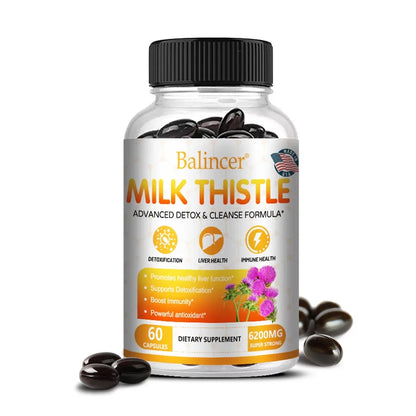 Milk Thistle Liver Cleanse – Detox, Repair & Immune Support | 120 Capsules