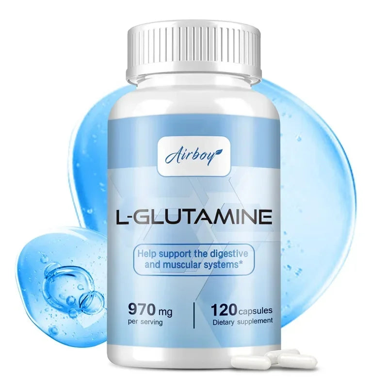 L-Glutamine Capsules – Brain Function, Digestive Health & Muscle Recovery