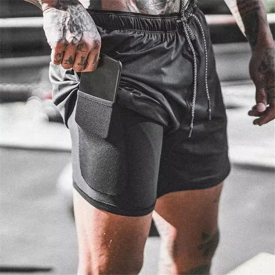 Men's Camouflage Mesh Running Shorts with Multiple Pockets Casual Beach Fitness Skinnies for Everyday Style