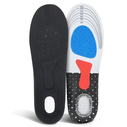 Orthopedic Insoles for Man Women Memory Foam Cushion Gel Insole Silicone Arch Support Pads Sport Shoe Pad Soft Running Insert
