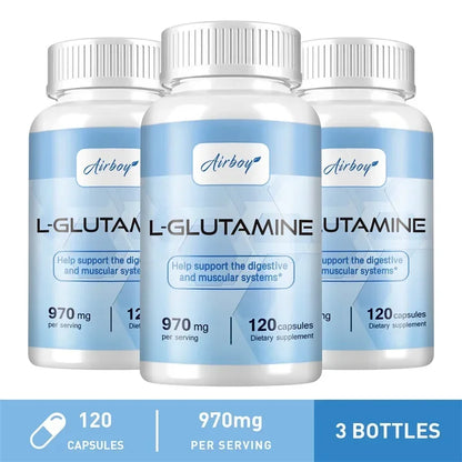 L-Glutamine Capsules – Brain Function, Digestive Health & Muscle Recovery
