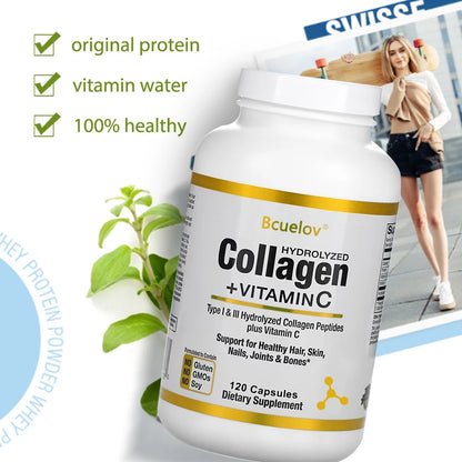 Collagen + Hyaluronic Acid Complex – 120 Capsules | Skin Elasticity & Joint Support