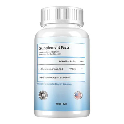 L-Glutamine Capsules – Brain Function, Digestive Health & Muscle Recovery