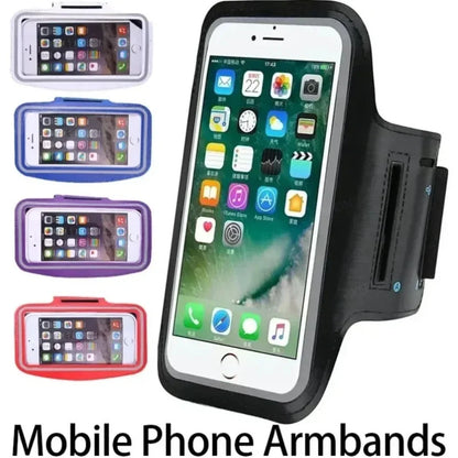 5.5inch Outdoor Sports Mobile Phone Armband Smartphone Key Holder Gym Running Phone Bag Arm Band Cases for Samsung iPhone Holder