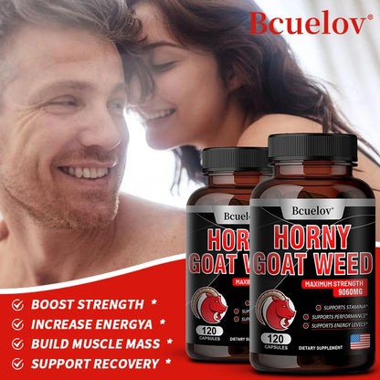 Horny Goat Weed – 120 Capsules | Energy, Strength & “Extra Stamina” Support