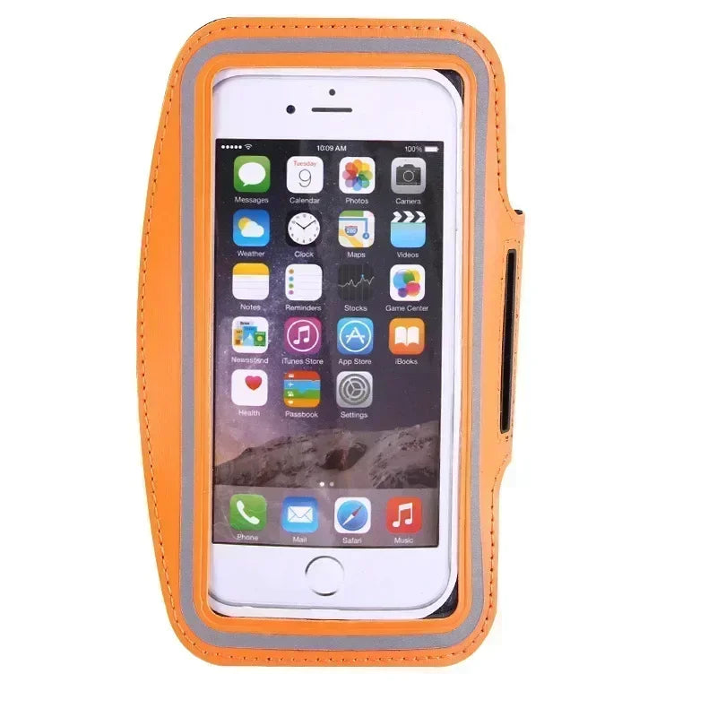 5.5inch Outdoor Sports Mobile Phone Armband Smartphone Key Holder Gym Running Phone Bag Arm Band Cases for Samsung iPhone Holder