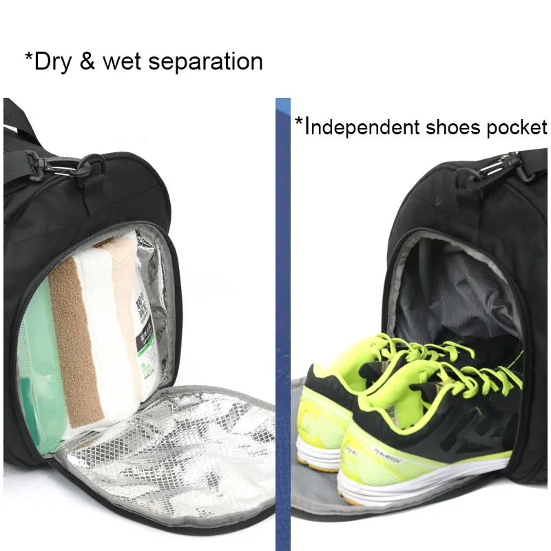 Men Gym Bag Dry Wet For Yoga Women Training Tas Travel Sac De Sport Outdoor Swim Women Shoes Fitness Weekender Shoulder Handbags