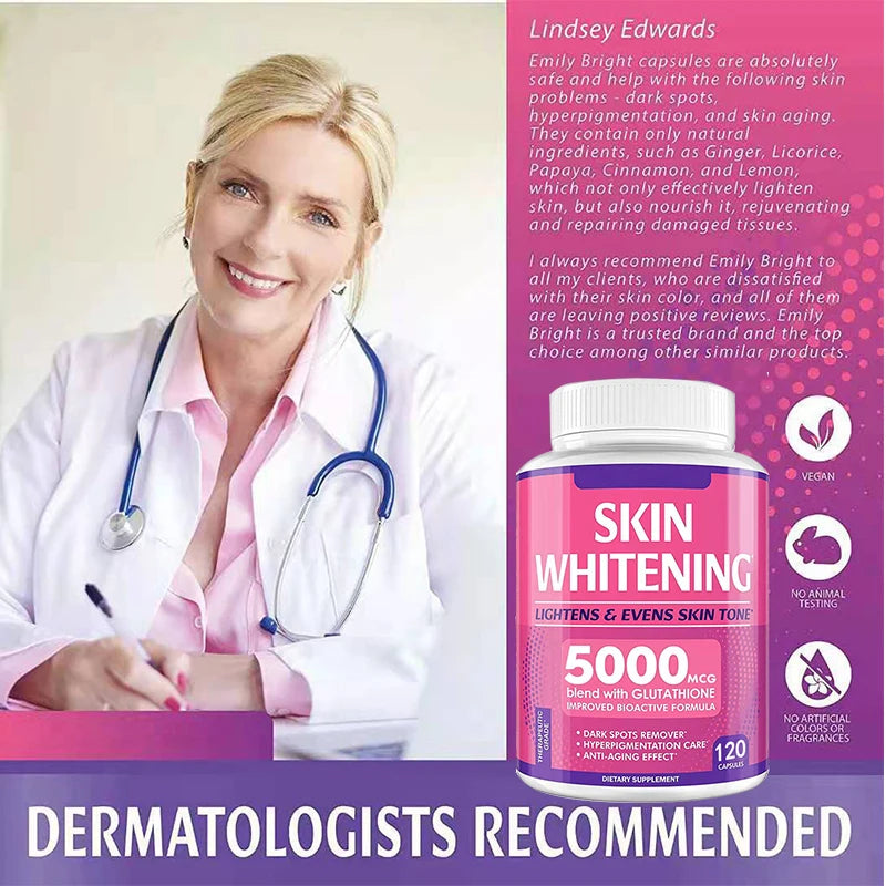 Glutathione + Collagen Capsules | Antioxidant Protection, Skin Radiance & Immune Support