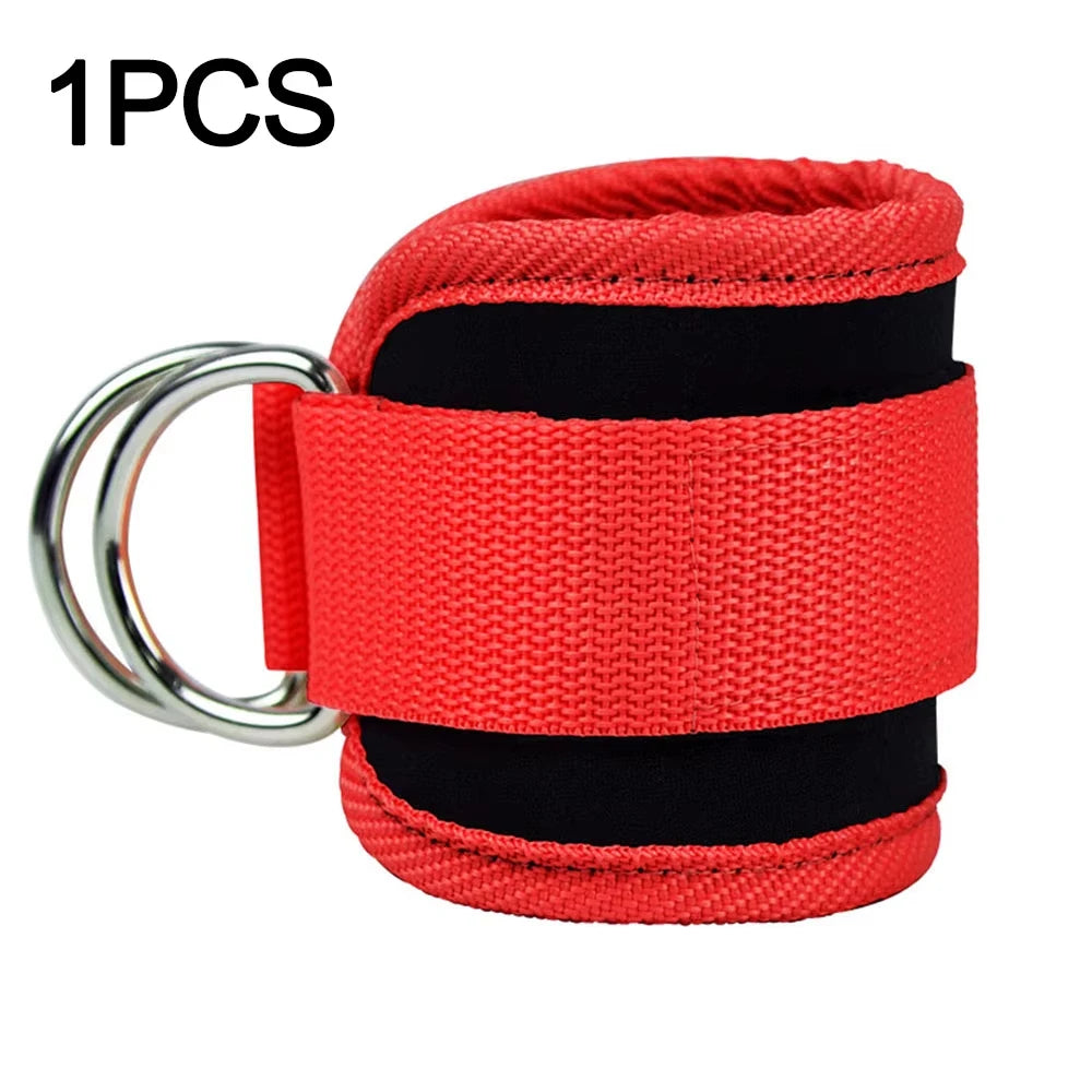 Ankle Straps Double D-Ring Cuffs Ankle Weight Leg Training Brace Support Sport Abductors Adjustable Foot Support Padded