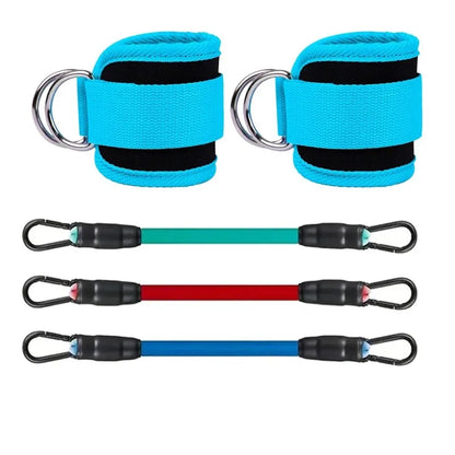 Ankle Straps Double D-Ring Cuffs Ankle Weight Leg Training Brace Support Sport Abductors Adjustable Foot Support Padded