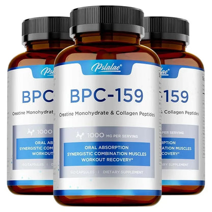 BPC-159 Peptide Capsules – Creatine & Collagen Blend for Muscle Recovery, Bone & Joint Support with Magnesium