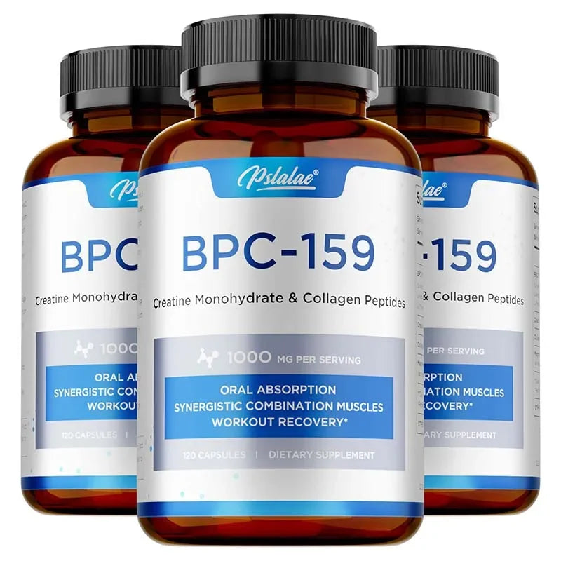 BPC-159 Peptide Capsules – Creatine & Collagen Blend for Muscle Recovery, Bone & Joint Support with Magnesium