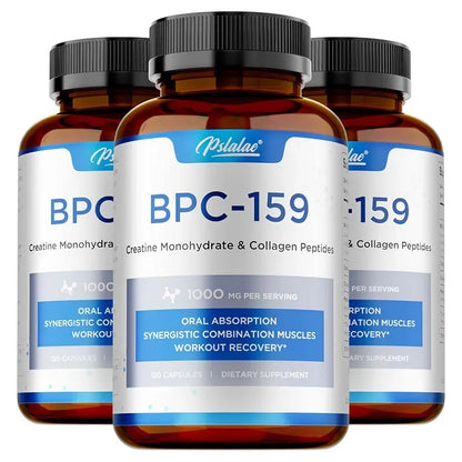 BPC-159 Peptide Capsules – Creatine & Collagen Blend for Muscle Recovery, Bone & Joint Support with Magnesium