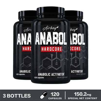Anabol Hardcore – 120 Capsules | Natural Anabolic Support for Muscle Growth, Abs Enhancement & Post-Workout Recovery