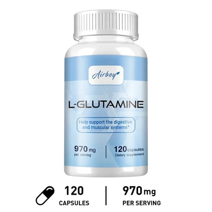 L-Glutamine Capsules – Brain Function, Digestive Health & Muscle Recovery