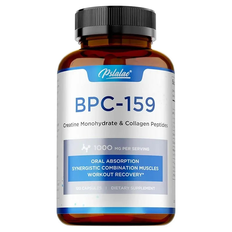 BPC-159 Peptide Capsules – Creatine & Collagen Blend for Muscle Recovery, Bone & Joint Support with Magnesium