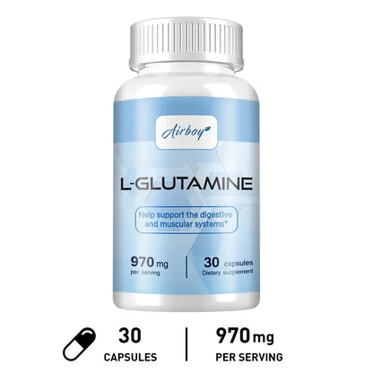 L-Glutamine Capsules – Brain Function, Digestive Health & Muscle Recovery